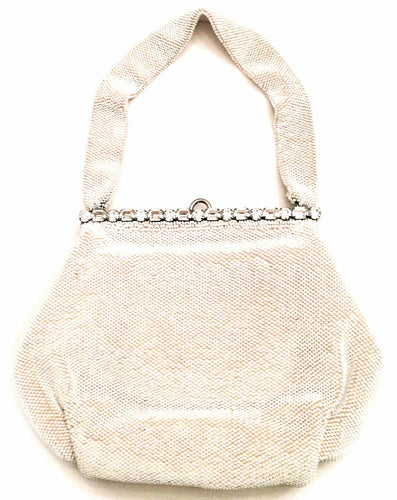Josef - Handbag Beautiful White Hand beaded Clutch