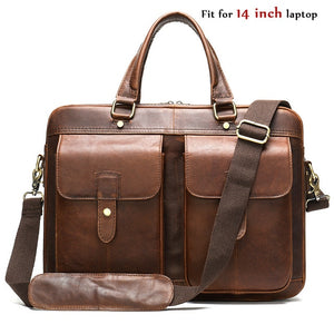 WESTAL men's leather bag men's briefcase office bags for men bag man's genuine leather laptop bags male tote briefcase handbag