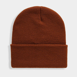 Solid Unisex Beanie Autumn Winter Wool Blends Soft Warm Knitted Cap Men Women SkullCap Hats Gorro Ski Caps 24 Colors Beanies