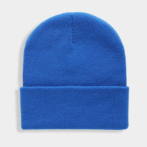 Solid Unisex Beanie Autumn Winter Wool Blends Soft Warm Knitted Cap Men Women SkullCap Hats Gorro Ski Caps 24 Colors Beanies