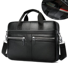 Load image into Gallery viewer, WESTAL Bag men&#39;s Genuine Leather briefcase Male man laptop bag natural Leather for men Messenger bags men&#39;s briefcases 2019
