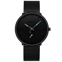 Load image into Gallery viewer, CRRJU Fashion Mens Watches Top Brand Luxury Quartz Watch Men Casual Slim Mesh Steel Waterproof Sport Watch Relogio Masculino