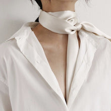 Load image into Gallery viewer, Silk thin long scarf solid color universal scarf European and American long scarf
