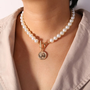 Bohemian Cute Butterfly Choker Necklace for Women Street Style Statement Necklace Gold Color Letter Necklace Jewelry
