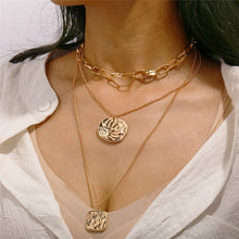 Load image into Gallery viewer, Bohemian Cute Butterfly Choker Necklace for Women Street Style Statement Necklace Gold Color Letter Necklace Jewelry