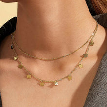 Load image into Gallery viewer, Bohemian Cute Butterfly Choker Necklace for Women Street Style Statement Necklace Gold Color Letter Necklace Jewelry