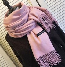 Load image into Gallery viewer, Women Solid Color Cashmere Scarves With Tassel Lady Winter Autumn Long Scarf Thinker Warm Female Shawl Hot Sale Men Scarf
