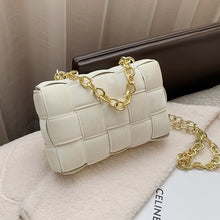 Load image into Gallery viewer, Women Crossbody Bag Weave Flap Bags For Women Thick Chain Shoulder Messenger Bags Female Handbag And Purse