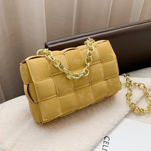 Load image into Gallery viewer, Women Crossbody Bag Weave Flap Bags For Women Thick Chain Shoulder Messenger Bags Female Handbag And Purse