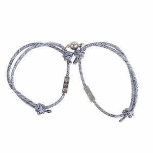2pcs Couple Magnet Attract Each Other Creative Personality Couple Bracelet Men and Women Charm Girl Bracelet Jewelry Lover Gift