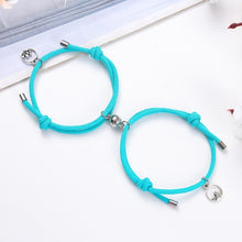 Load image into Gallery viewer, 2pcs Couple Magnet Attract Each Other Creative Personality Couple Bracelet Men and Women Charm Girl Bracelet Jewelry Lover Gift