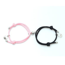 Load image into Gallery viewer, 2pcs Couple Magnet Attract Each Other Creative Personality Couple Bracelet Men and Women Charm Girl Bracelet Jewelry Lover Gift