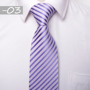 Ties - Men's Ties - Classic Men business formal wedding tie 8cm stripe neck tie fashion shirt dress accessories