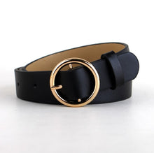 Load image into Gallery viewer, Women Belts - HOT Circle Pin Buckles Belt female deduction side gold buckle jeans wild belts for women fashion students simple casual trousers