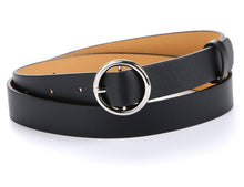 Load image into Gallery viewer, Women Belts - HOT Circle Pin Buckles Belt female deduction side gold buckle jeans wild belts for women fashion students simple casual trousers
