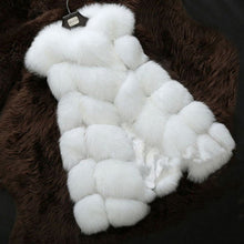 Load image into Gallery viewer, Faux Fur Vests - Winter Warm Luxury Fur Vest for Women Faux Fur Coat Vests Women&#39;s Coats Jacket High Quality Furry Coat
