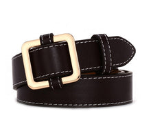 Load image into Gallery viewer, Women Belts - HOT Circle Pin Buckles Belt female deduction side gold buckle jeans wild belts for women fashion students simple casual trousers
