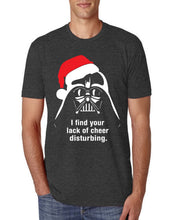 Load image into Gallery viewer, Vader Lack Of Cheer Xmas Ugly Christmas Tri Blend T Shirt