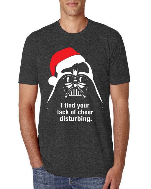 Vader Lack Of Cheer Xmas Ugly Christmas Tri Blend T Shirt